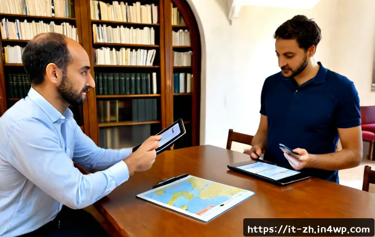 간학문적 연구에서의 자원 활용 방안 - Photorealistic interdisciplinary research workshop in a bright Italian university library, diverse t...