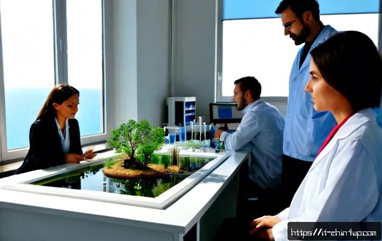 간학문적 연구의 학제 간 통합 사례 - Photorealistic interdisciplinary research team in a sunlit Italian university laboratory, an environ...